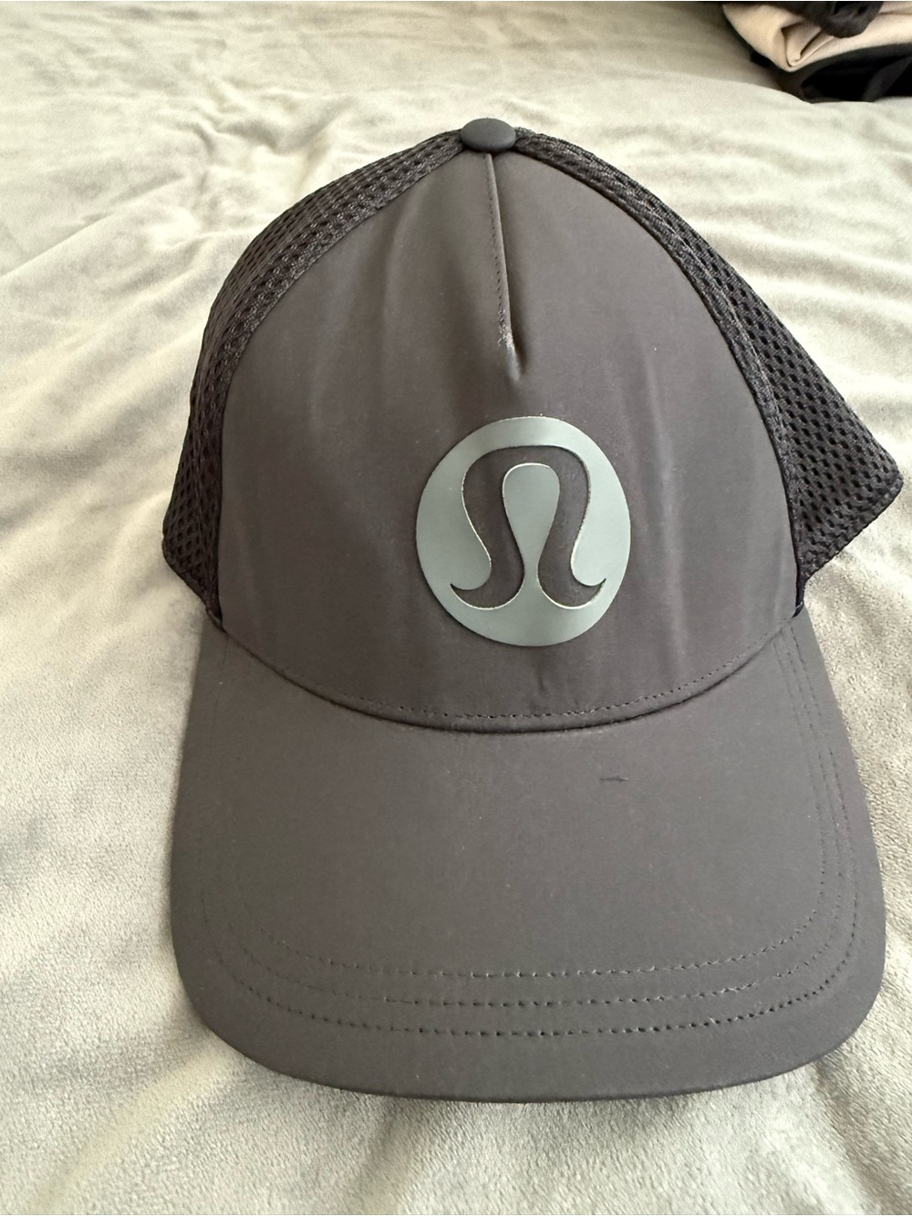 lululemon athletica Black Trucker Hat with Reflective Logo